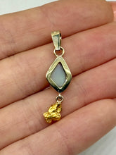 Load image into Gallery viewer, Natural Gold Nugget Lightning Ridge Opal Pendant