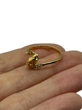 Load image into Gallery viewer, Natural Gold Nugget 18ct YG S Ring (size R)