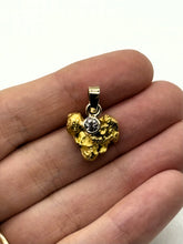 Load image into Gallery viewer, Natural Gold Nugget NSW Zircon Pendant