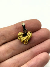 Load image into Gallery viewer, Natural Gold Nugget NSW Zircon Pendant
