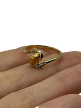 Load image into Gallery viewer, Natural Gold Nugget 9ct YG S Ring (size Q)