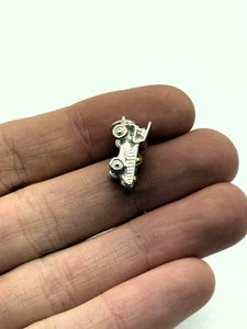 Natural Gold Nugget Dump Truck Silver