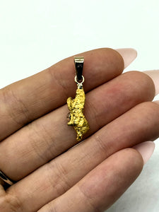 Natural Gold Nugget with WA Rubellite
