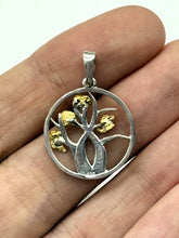 Load image into Gallery viewer, Natural Gold Nuggets Tree of Life Pendant