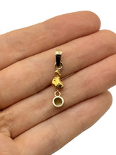 Load image into Gallery viewer, Natural Gold Nugget and QLD Peridot Pendant