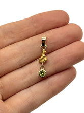 Load image into Gallery viewer, Natural Gold Nugget and QLD Peridot Pendant
