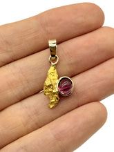 Load image into Gallery viewer, Natural Gold Nugget and WA Pink Tourmaline
