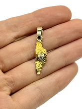 Load image into Gallery viewer, Natural Gold Nugget and Diamond