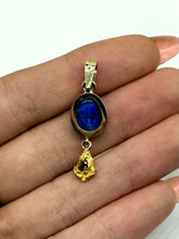 Load image into Gallery viewer, Natural Gold Nugget Lightning Ridge Opal Pendant