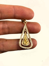 Load image into Gallery viewer, Natural Gold Nugget and Diamond Articulated Pendant