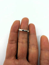 Load image into Gallery viewer, Natural Gold Nugget Silver Slide Inlay Ring (size P1/2)