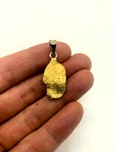 Load image into Gallery viewer, Natural Gold Nugget and Keshi Pearl Pendant