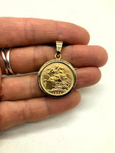 Load image into Gallery viewer, Gold Sovereign Full Pendant 1892 M