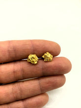 Load image into Gallery viewer, Natural Gold Nugget Studs Large