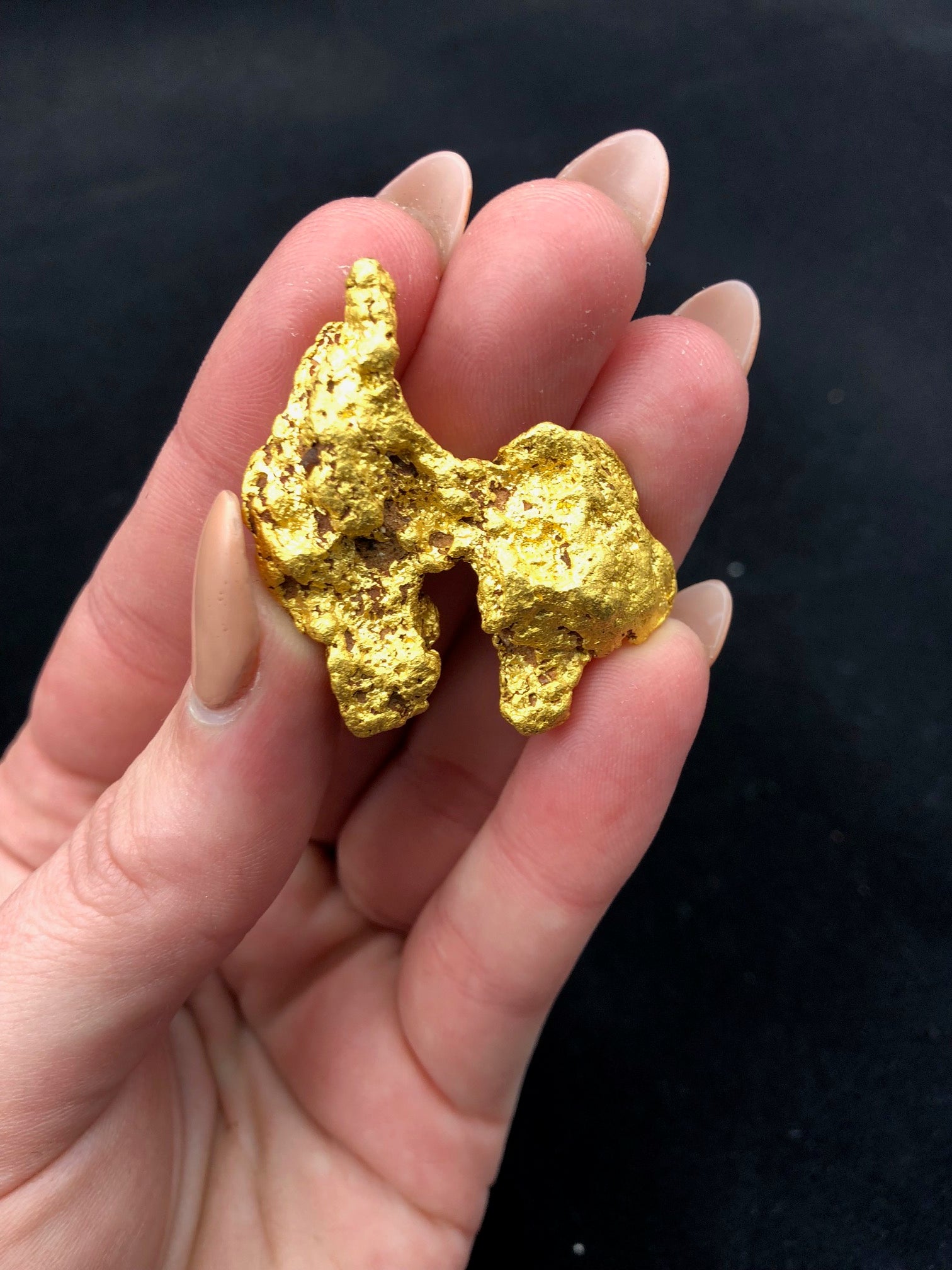 Natural Australian Gold Nugget – 1.45g Hand Prospected, 18k-22k Purity, Certified