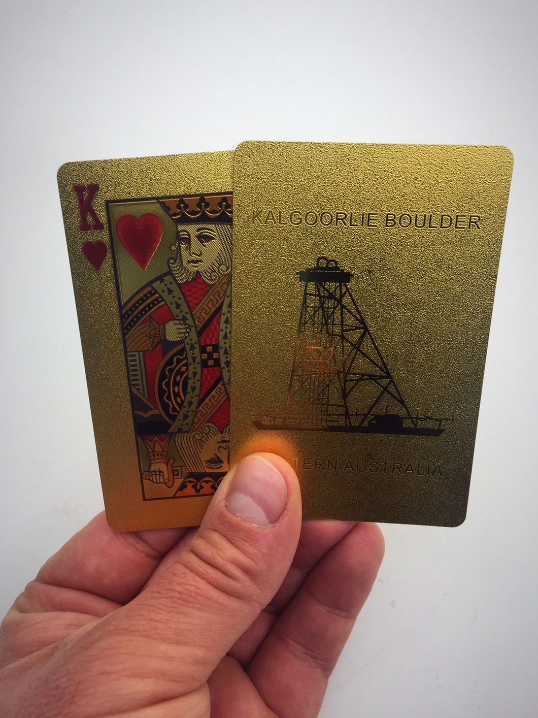Kalgoorlie Boulder Gold Plated Cards Foil Box