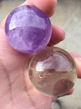 Load image into Gallery viewer, Amethyst and Citrine Sphere Set